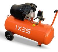 IXES IX-AC120TZ Compresseur 10 bars de pression de service I 100 litres de réservoir | 3 CV | 412 l/min | Double cylindre