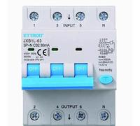 IXTRIMA Disjoncteur magnétothermique différentiel, 3P+N, 380 V-6 KA, 30 mA, 4 modules DIN (32 A)