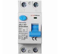 IXTRIMA Interrupteur différentiel pur 2P 63A 300mA 220V-6KA 300mA pour rail DIN - 2 modules DIN - Protection circuit et sécurité installations