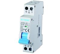 IXTRIMA Interrupteur magnétothermique 1P+N 10A 220V 6KA pour rail DIN - 1 module DIN - Protection des circuits et des installations de sécurité