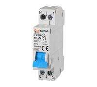 IXTRIMA Interrupteur magnétothermique automatique, 1P+N 6A 220V C6 4.5kA occupe 1 module