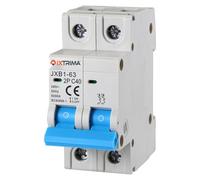 IXTRIMA Interrupteur magnétothermique automatique, 2P 40A 220V 6kA, bipolaire MCB 2P C40