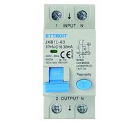 IXTRIMA Interrupteur magnétothermique différentiel 1P+N 16A 30mA 220V-6KA 2 modules 30mA pour rail DIN - Protection Circuits et Sécurité Installations
