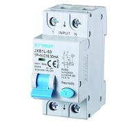 IXTRIMA Interrupteur magnétothermique différentiel 1P+N 16A 30mA 220V-6KA 2 modules 30mA pour rail DIN - Protection circuit et sécurité installations