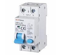 IXTRIMA Interrupteur magnétothermique différentiel 1P+N 20A 300mA 220V-6KA 2 modules 300mA pour rail DIN - Protection circuit et sécurité installations