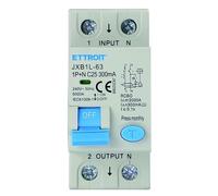 IXTRIMA Interrupteur magnétothermique différentiel 1P+N 25A 300mA 220V-6KA classe à 2 modules 300mA pour rail DIN - Protection circuit et sécurité installations