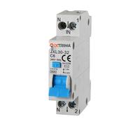 Ixtrima Interrupteur magnétothermique différentiel 1P+N 6A 30mA 220V-4.5kA RCBO 1 module DIN C6