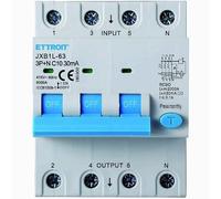 IXTRIMA Interrupteur magnétothermique différentiel 3P+N 10A 30mA 380V-6KA 30mA pour rail DIN - 4 modules DIN - Protection circuit et sécurité installations