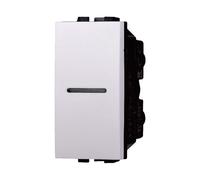 IXTRIMA Interrupteur unipolaire axial, 16A, compatible Bticino Livinglight, blanc 1 pc
