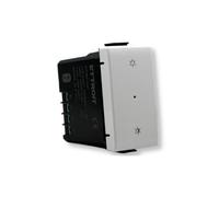 IXTRIMA Interrupteur variateur connecté Smart Wifi Tuya fruit module compatible avec les supports Bticino Matix blanc