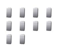 IXTRIMA Lot de 10 cache-trou faux polo, compatible avec Bticino Living Light (gris)