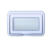 Ixtrima Plaque avec couvercle et support d'extérieur Ip55 4 places (hydrobox) compatible avec Bticino Living Light, support étain 4P couleur blanche