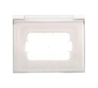 Ixtrima Plaque universelle d'extérieur Ip44 3 places (hydrobox) compatible avec Bticino, Vimar, Gewiss étui étanche 3P couleur blanche