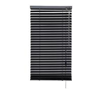iYueMps - Stores vénitiens en aluminium de 70 cm x 220 cm, stores noirs pour fenêtre avec fixation à pince ou coulissante, stores robustes et découpables, faciles à installer, avec lamelles de 25 mm