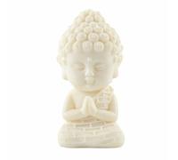 Iyulania Mini statue de Bouddha en train de prier, 8,9 cm, jolie figurine décorative en méditation pour bureau, étagère, tableau de bord de voiture