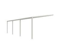 IZEDA Pergola adossée - Aluminium - Toit coulissant - 27 m² - Blanc