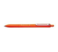 Stylo-bille pentel izee retractable ecriture moyenne pointe 1mm encre faible viscosite rechargeable orange