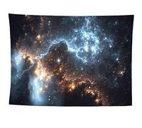 izielad Décor de l'espace Cosmique Planète Tissu Tenture Murale Tapisserie pour la Maison Salon Chambre Dortoir Décor 150X200CM 59X78.7IN