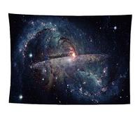 izielad Étoilé Ciel Galaxie Espace Extra-atmosphérique étoile dans la Nuit étoilée Tenture Murale Tapisserie Univers Tapisserie Psychédélique pour Salon Chambre décor à la Maison 180X230CM