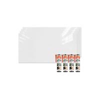 Izodekor - Panneaux muraux imitation marbre 60x120 cm | Plaque de fond de cuisine | Revêtement mural en PVC pour cuisine, salle de bain | Protection anti-éclaboussures pour cuisine | Résistant à l'eau