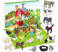 iZoeL Calendrier de l'Avent Animaux, Animaux de la Ferme, Cadeaux Noel | Calendrier de l'Avent, Figurine Animaux, Cadeau Surprises pour Fils Fille Sœurs Neveu Petit Frères, Collectionneur, Passionné
