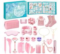 iZoeL Calendrier de l'Avent Femme, Calendrier de l'Avent Maquillage, Noel | Calendrier de l'Avent, Beaute Maquillage Bijoux Bougies Parfumée, Accessoire, Cadeau Noel pour Maman Epouse Fille Nièce Sœur