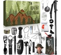 iZoeL Calendrier de l'Avent Homme Calendrier de l'Avent Outil Multifonction | Calendrier de l'Avent Outils, Camping/Randonnée/Exploration, Cadeau Noel, pour Fils Papa Grand-Père Petit Ami Neveu Oncle