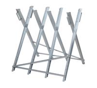 Izrielar Chevalet de sciage bûche en métal réglable Accessoire Composteur pour couper le bois