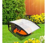 Izrielar Garage pour tondeuse à gazon Robot tondeuse Bâche de protection noire Housse de protection pour robot tondeuse