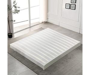 IZTOSS Sommier Tapissier 140x190 avec Pied avec Lattes en Bois renforcé
