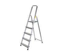 J.A.D. TOOLS Échelle simple en aluminium avec poignée, 5 échelons