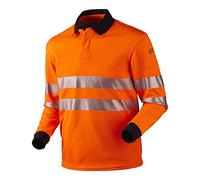 J.A.K. 121160704 Série 12116 Polo, 50% Polyester/39% Modacryl/10% Viscose/1% Negastat, Orange, Taille XL