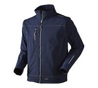J.A.K. 61494607 Series 6158 Veste Softshell à 3 Couches avec Membrane en TPU, 96% Polyester/4% Spandex, Bleu Marine/Bleu Roi, Taille 4XL
