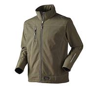 J.A.K. 61581006 Series 6158 Veste softshell, 96% Polyester/4% élasthanne avec Membrane en TPU 3 Couches, Army, Taille 3XL