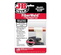 J-B WELD Kit de réparation FiberWeld pour tuyaux en fonte 2,5 cm x 121 cm