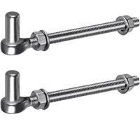 J-bolt Doornscharnier 12mm x 200mm, charnière en acier inoxydable pour portails et clôtures, idéal pour les portails de la ferme métallique, robuste et durable