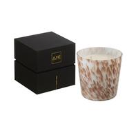 J-Line bougie parfumée Noa - Neon Night - verre - noir/or - small - 50H