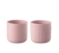J-Line cache-pot Gen - céramique - rose - extra large - 2 pièces - Ø 20.5 cm