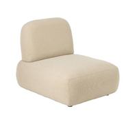 J-Line Canapé modulable Olivia - contreplaqué/Tissu - écru
