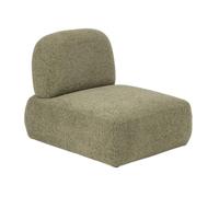 J-Line Canapé modulable Olivia - contreplaqué/Tissu - Vert