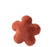 J-Line Coussin Fleur - polyester - terracotta