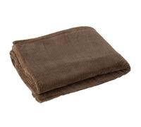 J-Line couverture Snuggle - polyester - marron
