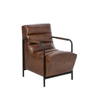 J-line Fauteuil - Cuir - Marron