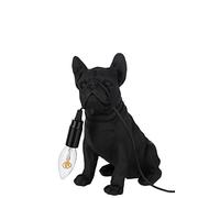 Paris Prix Lampe à poser Bulldog en résine Noir