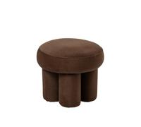 J-line Pouf Pieds - contreplaqué/Tissu - Taupe - Small