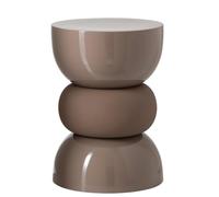 J-Line Table d’appoint Brillant et Mat - Fer - Marron