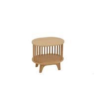 J-Line Table de chevet Live en bambou naturel 46 cm