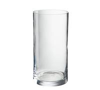 J-Line Vase Cylindre - Verre - Transparent - 25.5 cm de Hauteur