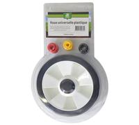 J&R Roue de tondeuse Universelle 200 mm avec 4 bagues de réduction ROU0003