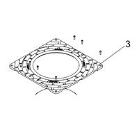 J275ha - plaque de finition - FAAC 63003393